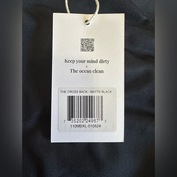 NEW LONDRE The Crossback One Piece - Matte Black Sz XL - Picture 3 of 9